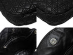 Dior Cannage Shoulder Bag Black Lambskin Silver — view 6