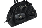 Dior Handbag Leather Black Silver — view 4