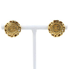 Dior CD Logo Gold Plated Earrings