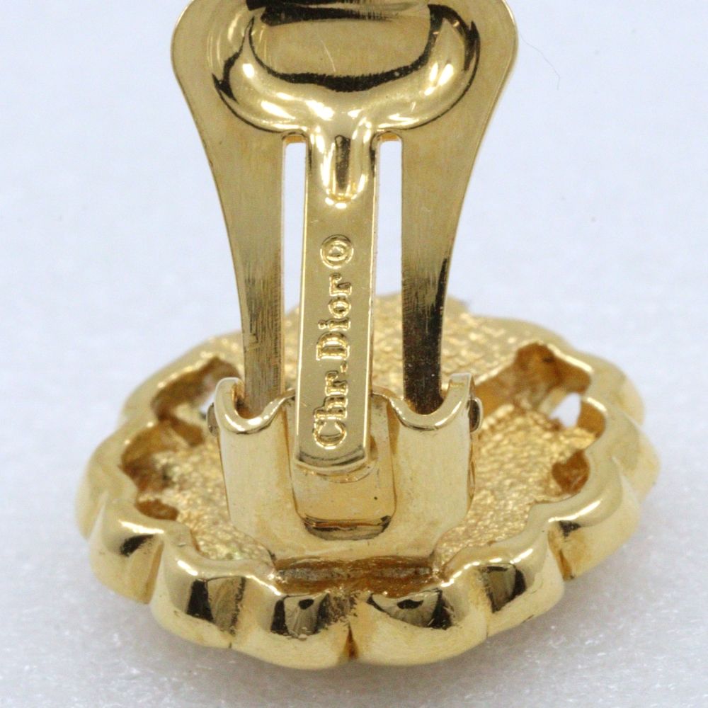Dior CD Logo Gold Plated Earrings — view 8