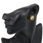 Dior CD Logo Gold Plated Earrings — view 2