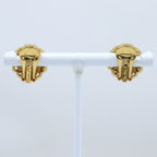 Dior CD Logo Gold Plated Earrings — view 3