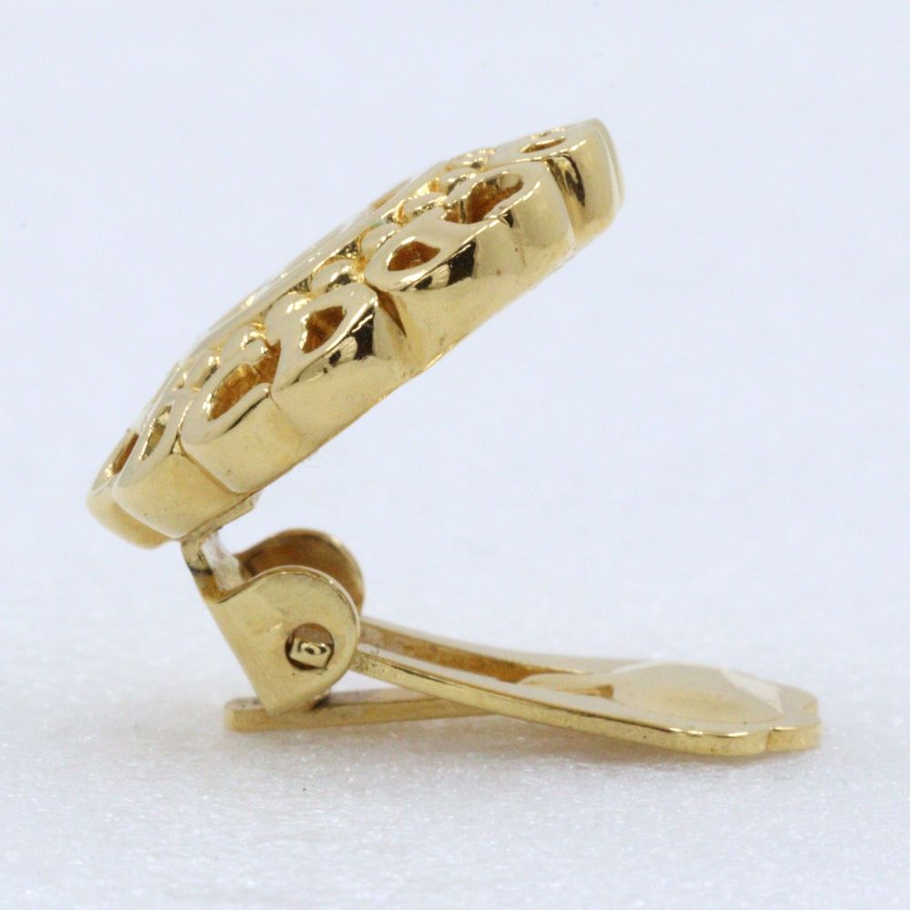 Dior CD Logo Gold Plated Earrings — view 6