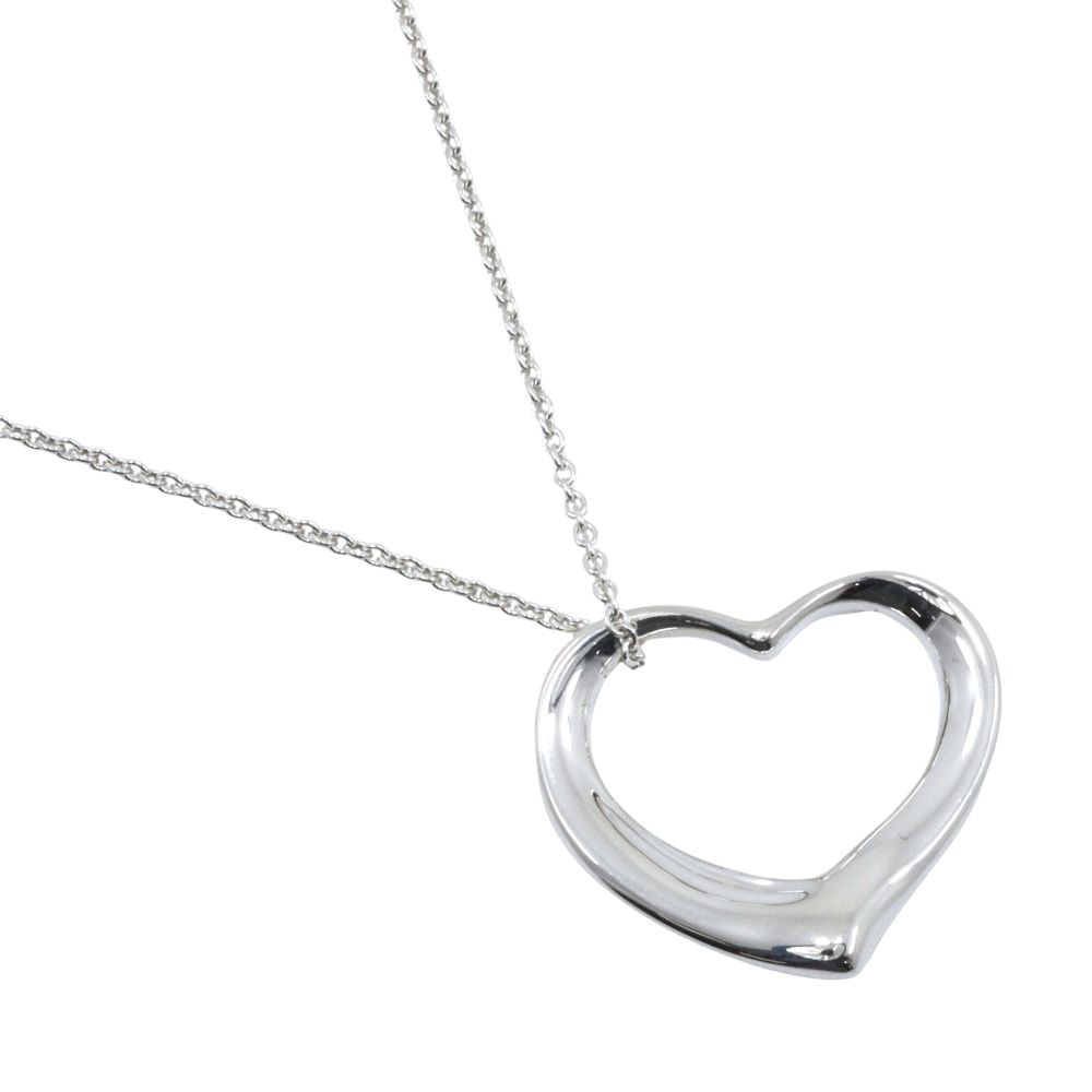 Tiffany & Co Open Heart Elsa Peretti 925 Sterling Silver Necklace
