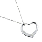 Tiffany & Co Open Heart Elsa Peretti 925 Sterling Silver Necklace