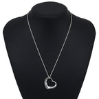 Tiffany & Co Open Heart Elsa Peretti 925 Sterling Silver Necklace — view 2