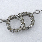 Dior CD Logo Metal Rhinestone Necklace — view 8