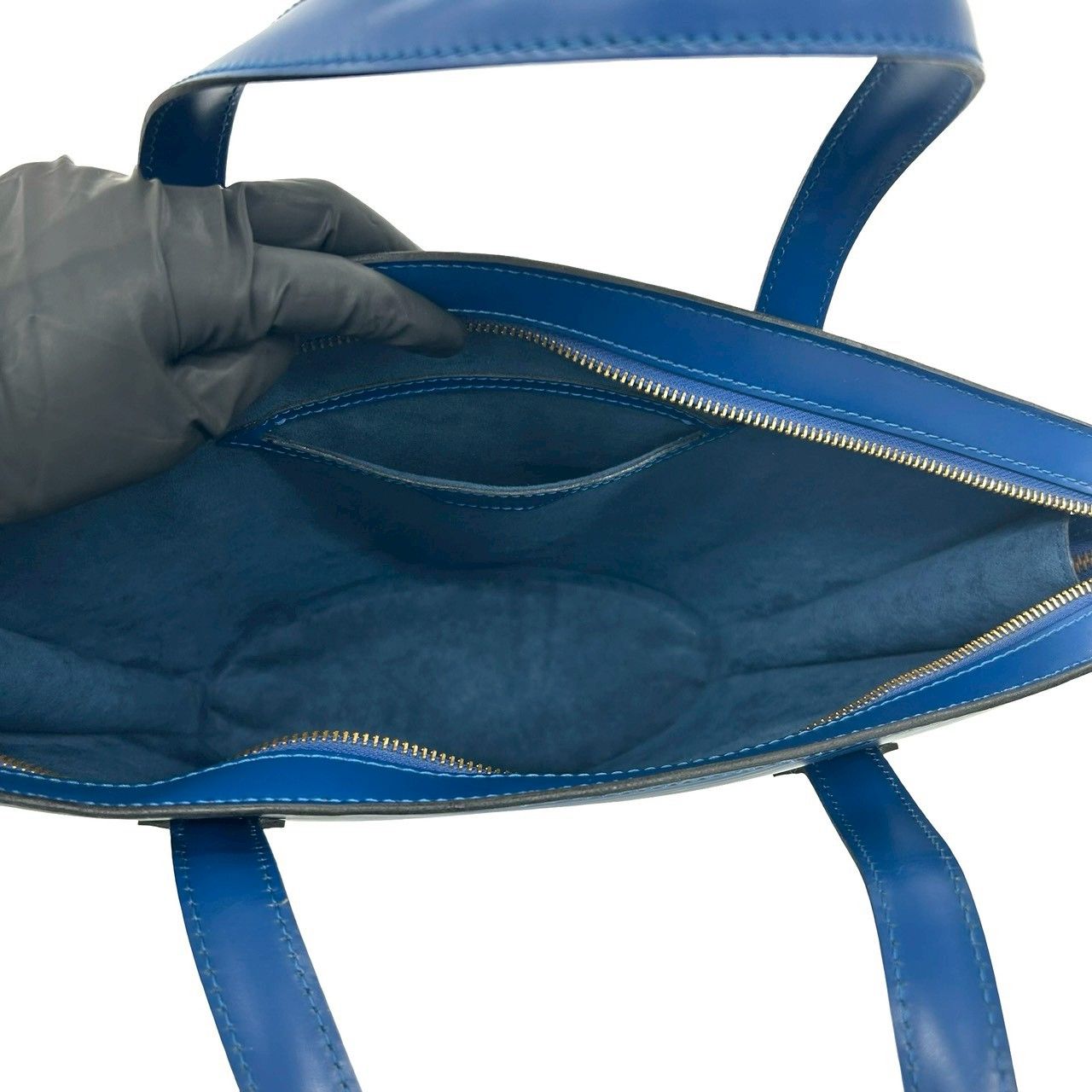Louis Vuitton Vintage Saint Jacques Epi Leather Tote Toledo Blue — view 9