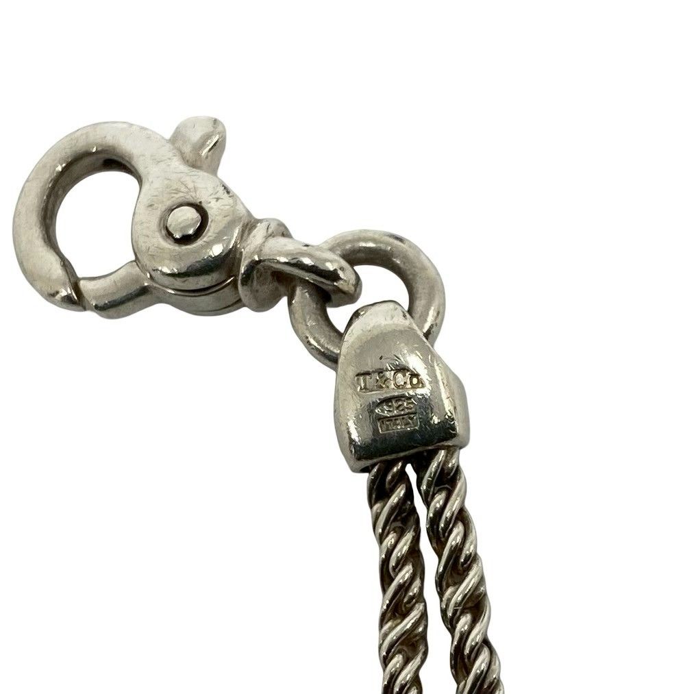 Tiffany & Co Vintage Double Rope Knot Bracelet 925 Sterling Silver — view 3