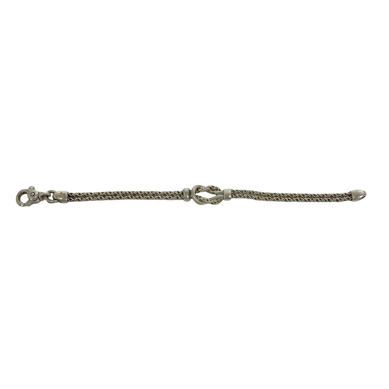 Tiffany & Co Vintage Double Rope Knot Bracelet 925 Sterling Silver — view 5