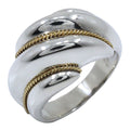 Tiffany & Co Twist Loop Vintage 925 Sterling Silver Gold Ring