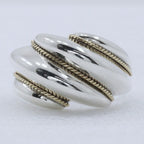Tiffany & Co Twist Loop Vintage 925 Sterling Silver Gold Ring — view 4