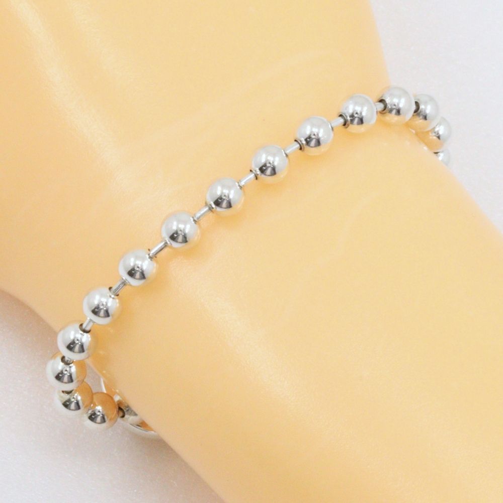 Gucci Toggle Ball Chain 925 Sterling Silver Bracelet — view 3