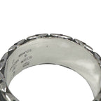 Louis Vuitton Ring LV Drift Logo S Silver Black — view 6