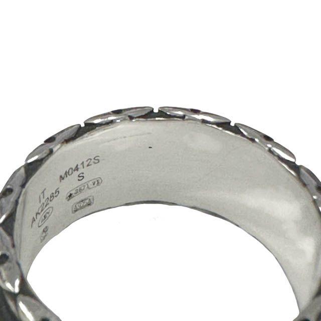 Louis Vuitton Ring LV Drift Logo S Silver Black — view 6