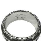 Louis Vuitton Ring LV Drift Logo S Silver Black — view 5
