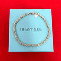 Tiffany & Co Twist Loop Bracelet 925 Sterling Silver Gold