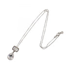 Chanel Necklace CC Logo Drop Stainless Steel — view 3