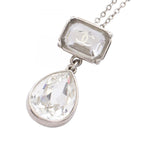Chanel Necklace CC Logo Drop Stainless Steel