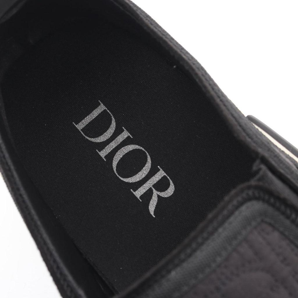 Dior Slip Ons Oblique Jacquard Black Sneakers — view 5
