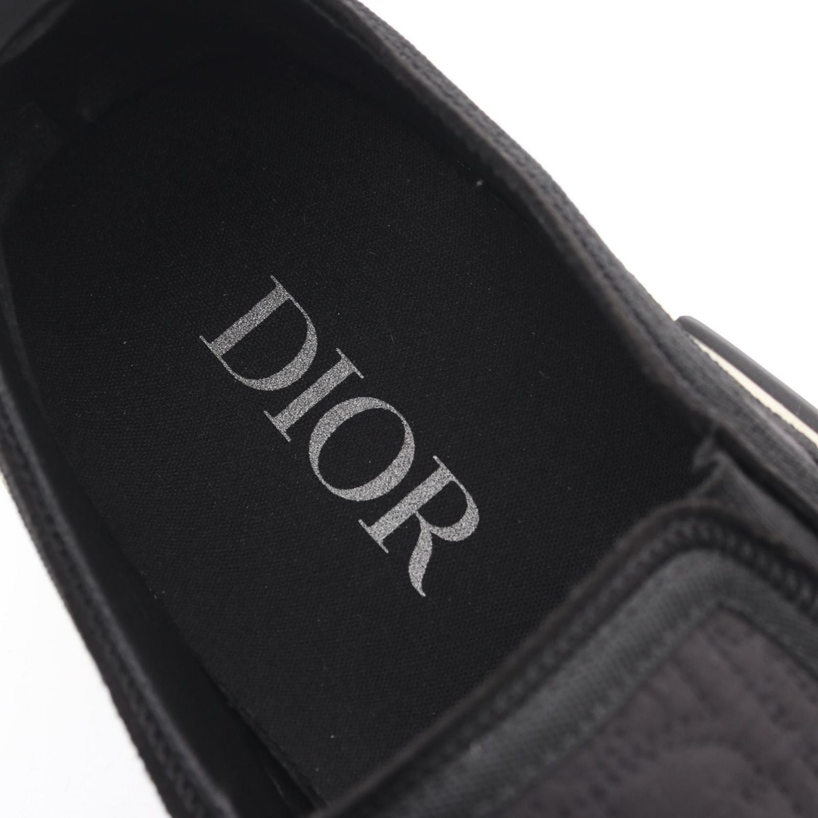 Dior Slip Ons Oblique Jacquard Black Sneakers — view 5