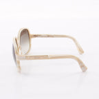 Gucci Sunglasses Gradient Lens White Acetate Eyewear — view 3