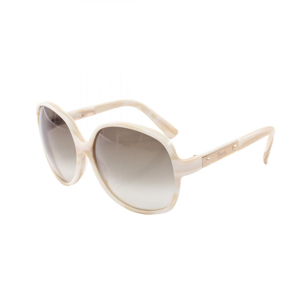 Gucci Sunglasses Gradient Lens White Acetate Eyewear — view 2