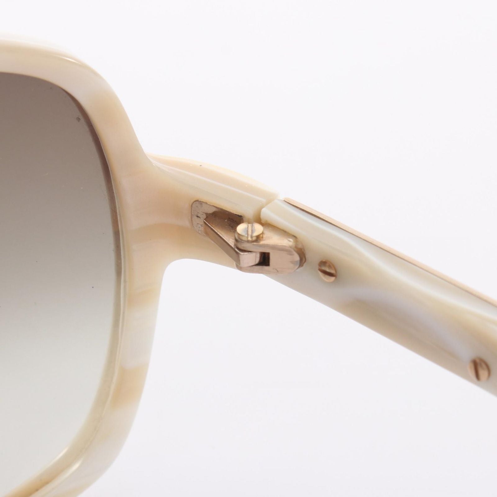 Gucci Sunglasses Gradient Lens White Acetate Eyewear — view 8