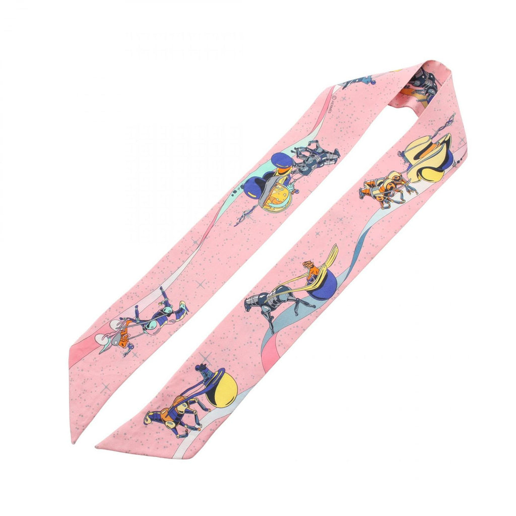 Hermes Scarf Twill Space Derby Silk — view 3