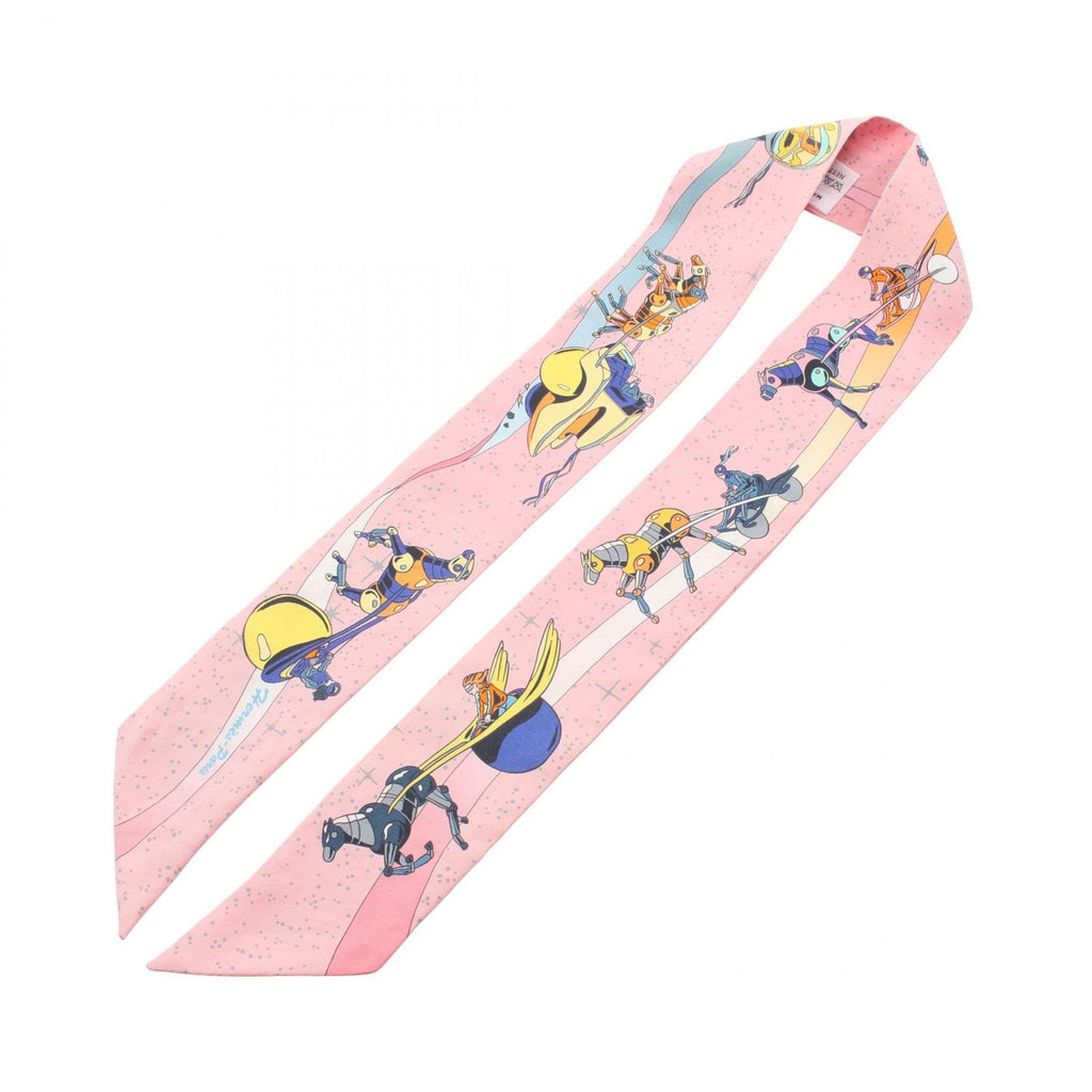 Hermes Scarf Twill Space Derby Silk — view 2