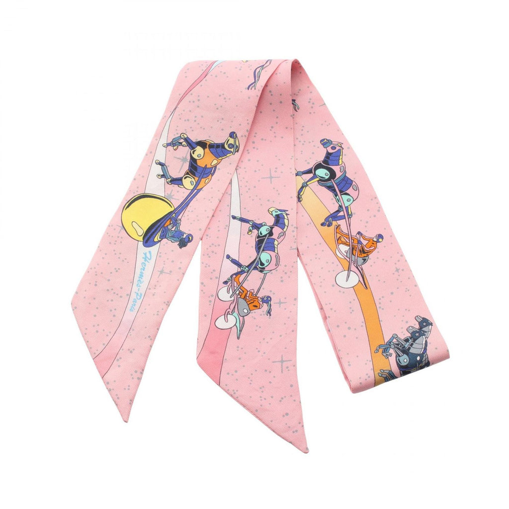 Hermes Scarf Twill Space Derby Silk