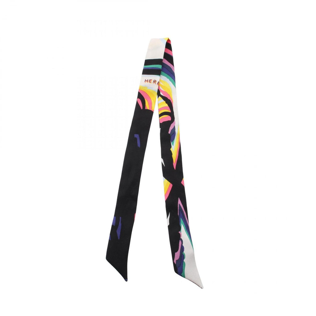 Hermes Scarf Tall Brides de Gala Shadow Black Silk
