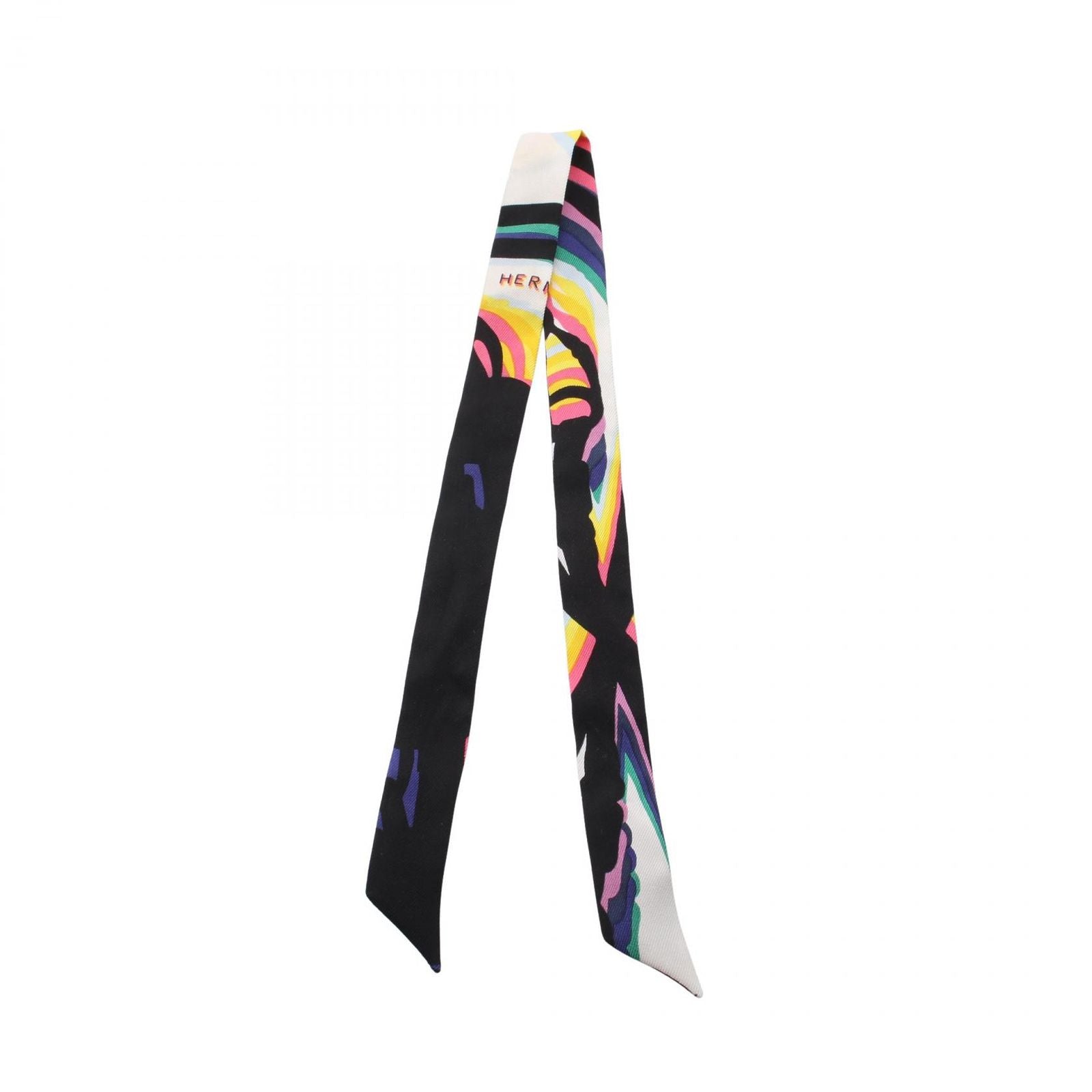 Hermes Scarf Tall Brides de Gala Shadow Black Silk