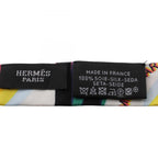 Hermes Scarf Tall Brides de Gala Shadow Black Silk — view 4