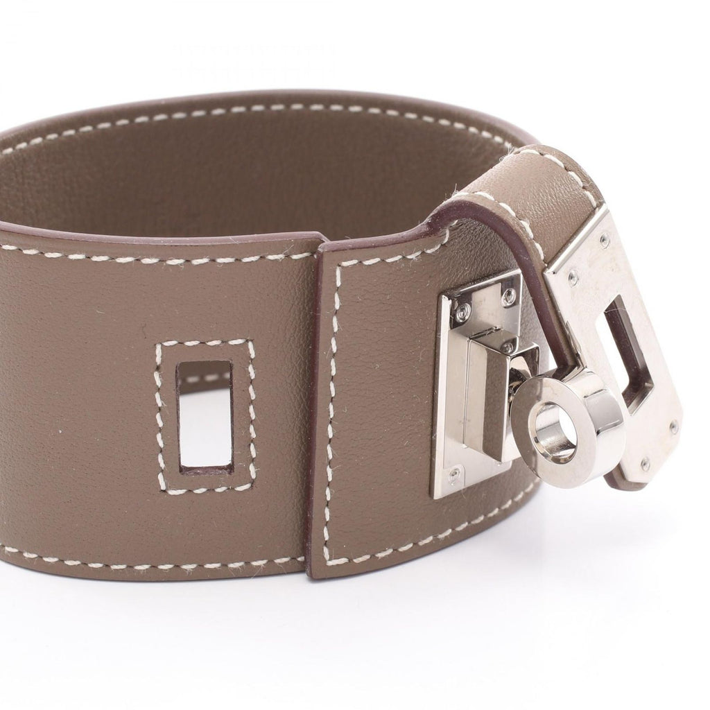 Hermes Bracelet Kelly Twist GM Stainless Steel Leather — view 3