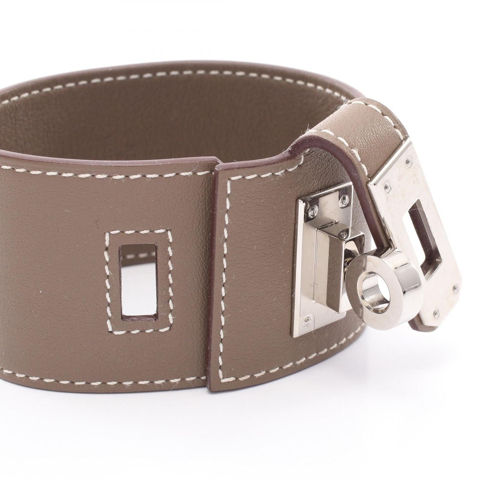 Hermes Bracelet Kelly Twist GM Stainless Steel Leather — view 3