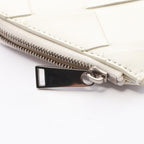 Bottega Veneta Coin Case Maxi Intrecciato White Leather — view 7