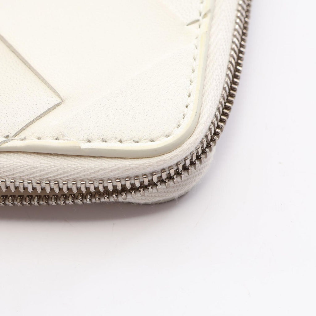 Bottega Veneta Coin Case Maxi Intrecciato White Leather — view 8