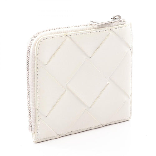 Bottega Veneta Coin Case Maxi Intrecciato White Leather — view 2
