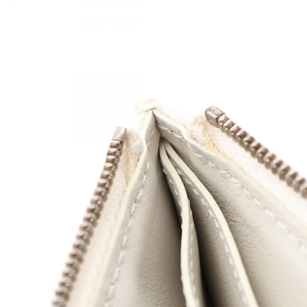 Bottega Veneta Coin Case Maxi Intrecciato White Leather — view 5