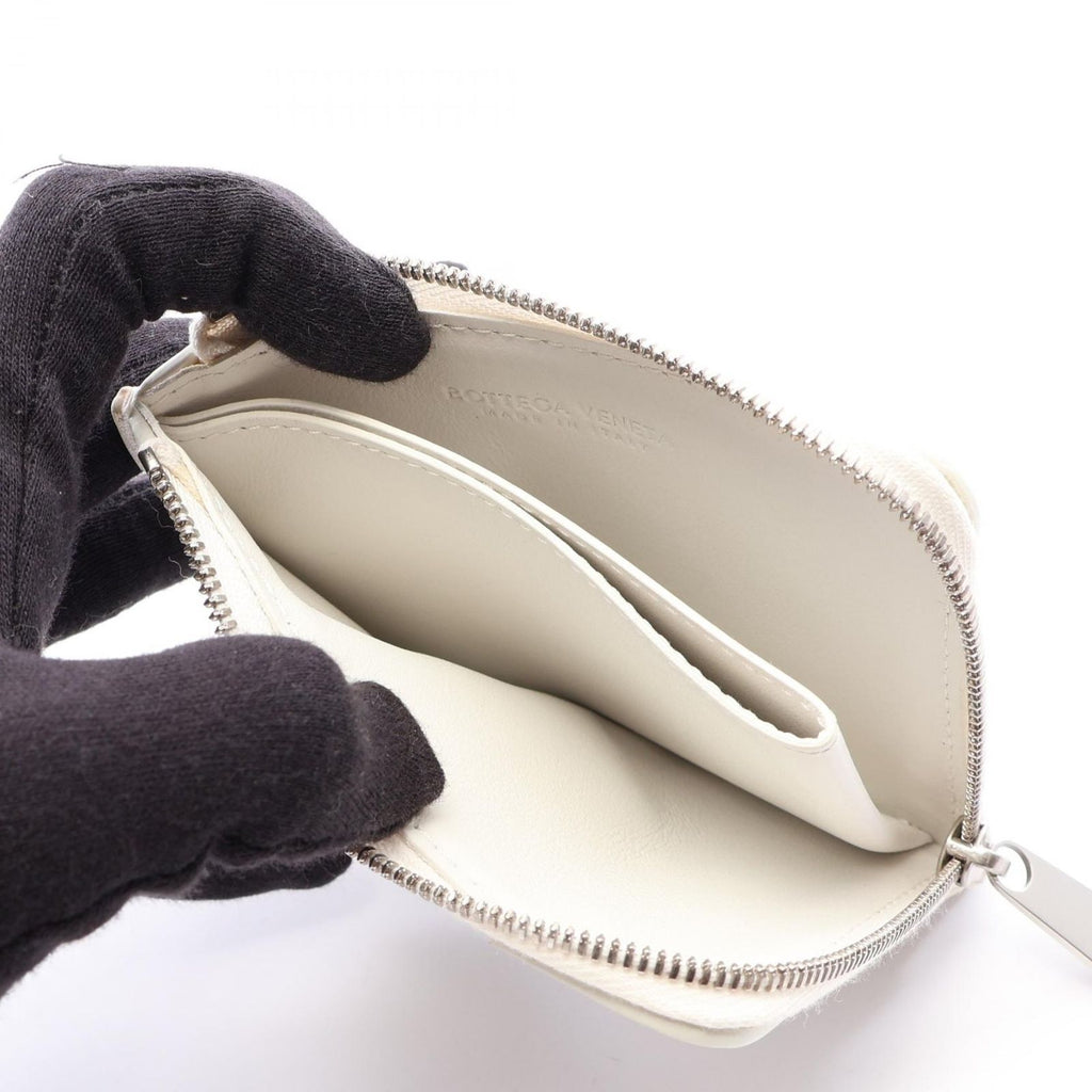 Bottega Veneta Coin Case Maxi Intrecciato White Leather — view 3