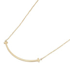 Tiffany & Co Necklace T Smile Small 40 45.5 cm 18k