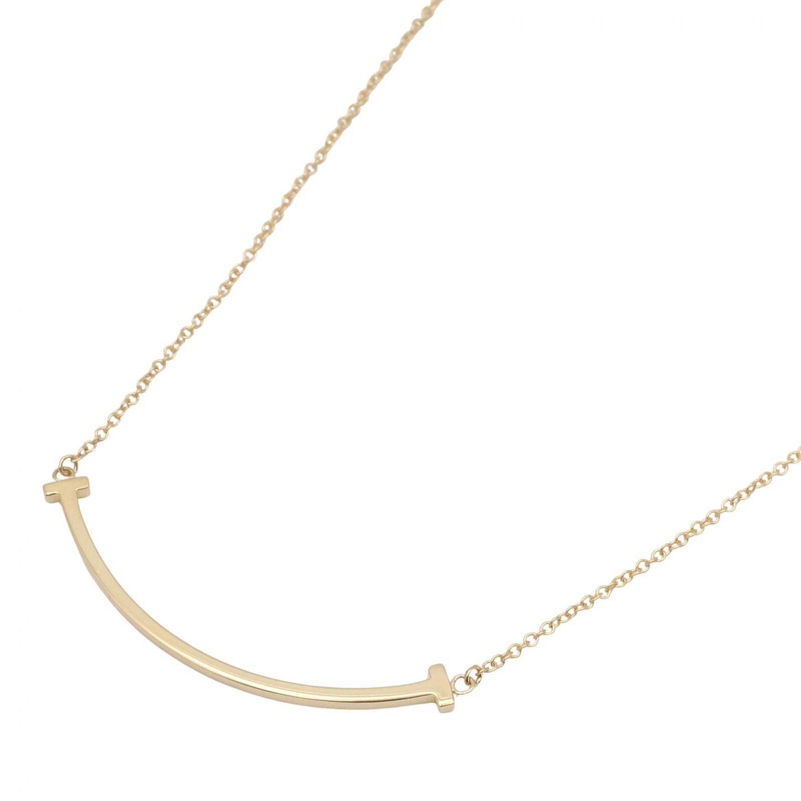 Tiffany & Co Necklace T Smile Small 40 45.5 cm 18k