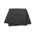Louis Vuitton Shawl Monogram Black Silk Wool Scarf