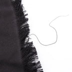 Louis Vuitton Shawl Monogram Black Silk Wool Scarf — view 5