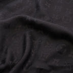 Louis Vuitton Shawl Monogram Black Silk Wool Scarf — view 3