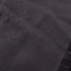 Louis Vuitton Shawl Monogram Black Silk Wool Scarf — view 6