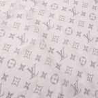 Louis Vuitton Shawl Monogram Split Black Silk Scarf — view 8