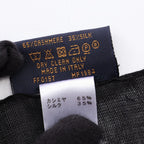 Louis Vuitton Shawl Monogram Split Black Silk Scarf — view 5