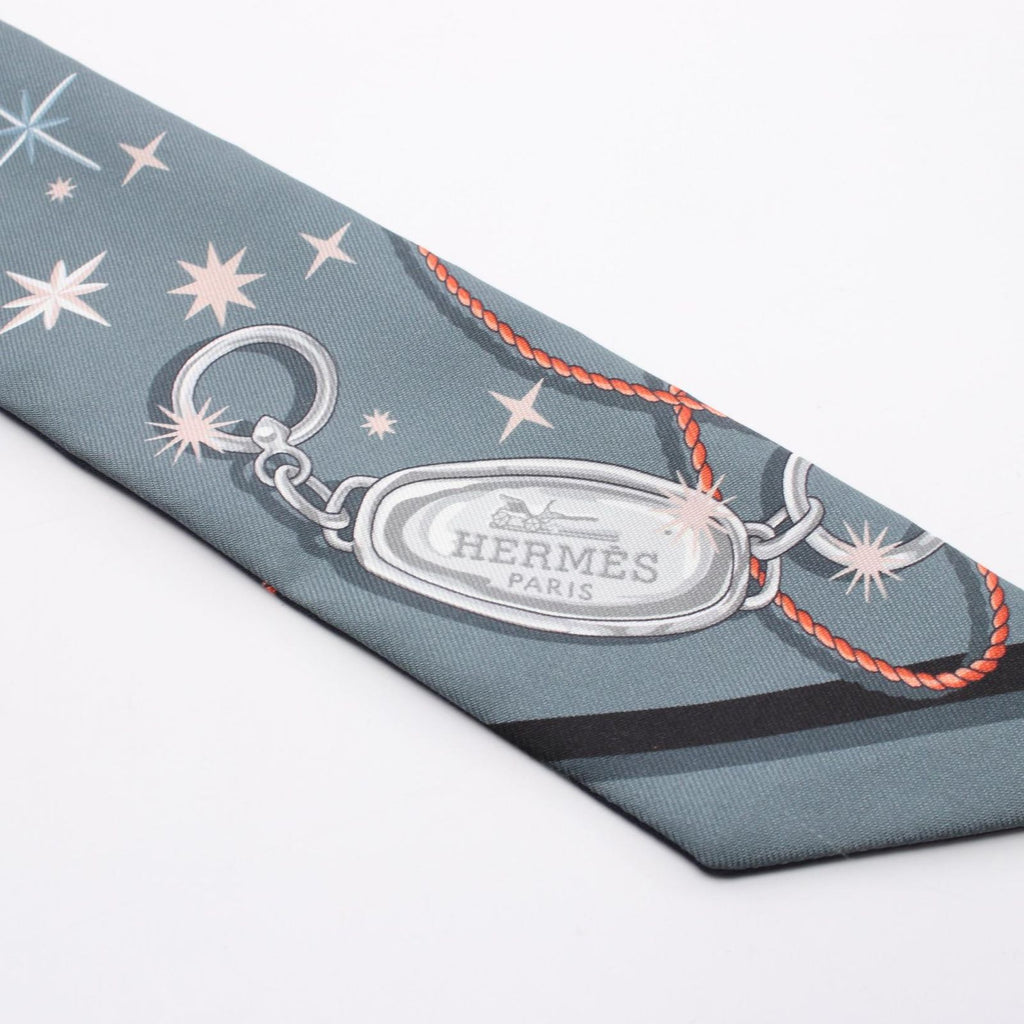 Hermes Scarf Twill C'est la Fete Ribbon Silk — view 7